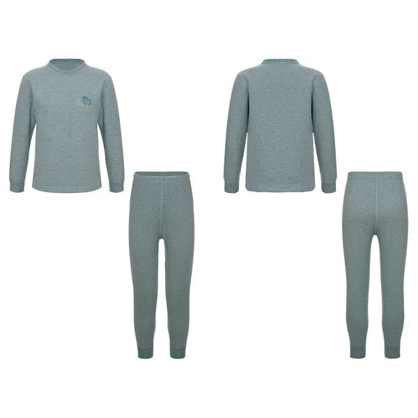 Kids Boys Girls Underwear T-shirt Pajama Set With Pants Nightwear Winter Tops