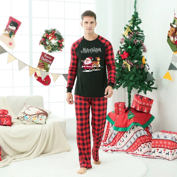 Christmas Family Matching Pyjamas Dog Adult Kids Nightwear Comfy Pajamas Pjs Set