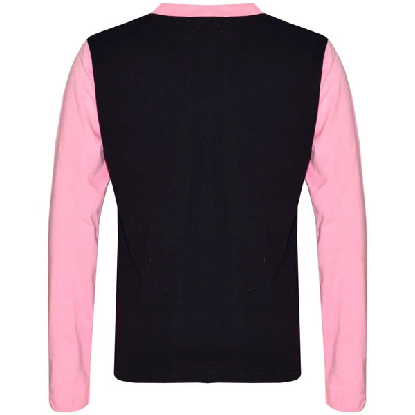 Kids Girls Baby Pink Pyjamas Eat Sleep Selfie Repeat Lounge Wear PJS 2-13 Years