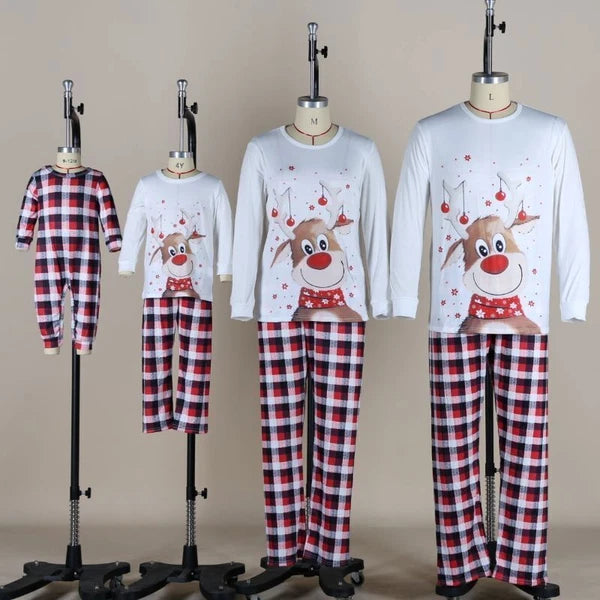 Couples Christmas Pajamas Clothing Set Mother Kids Clothes Christmas Pajamas