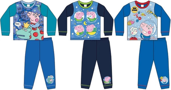 GEORGE PIG Boy's Pyjamas /PEPPA PIG Long-Sleeved PJs Sizes 18 months-5 years