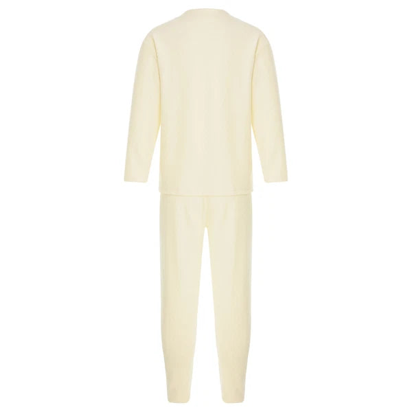 Kids Boys Girls Tees Elastic Top Pajamas Sleepwear Letter Print Set Thermal