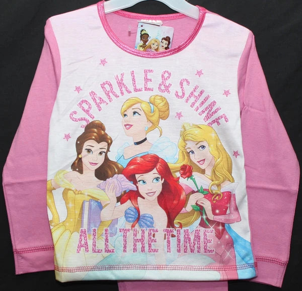 Girl's DISNEY PRINCESS Pyjamas / PJs in a Choice of 3 Styles - 18 months-5 years