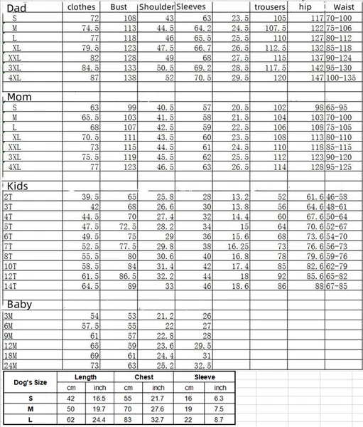 Family Matching Christmas Pyjamas Adult Kids Xmas Nightwear Pajamas Pjs Set