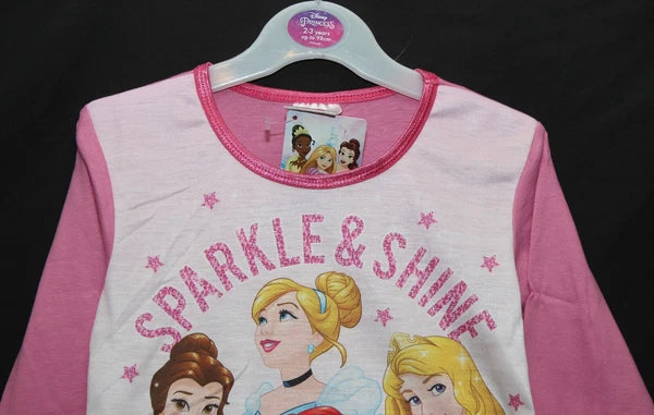 Girl's DISNEY PRINCESS Pyjamas / PJs in a Choice of 3 Styles - 18 months-5 years