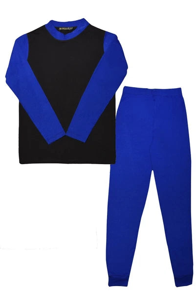 Kids Girls Boys PJs Plain Colour NIGHTWEAR Night Pyjamas Set Sleeping Suit 5-13