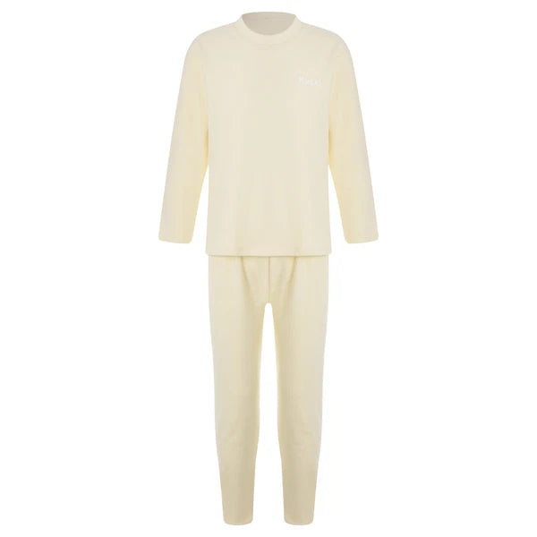 Kids Boys Girls Tees Elastic Top Pajamas Sleepwear Letter Print Set Thermal