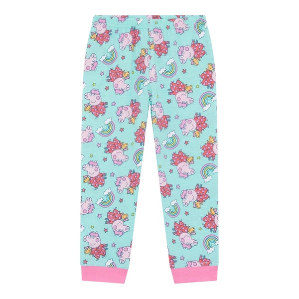 Girls Peppa Pig Toddler / Younger Pyjama Set Pink Size 18m- 5 Years Long Sleeved