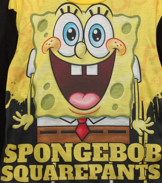 Boy's SPONGEBOB SQUAREPANTS Pyjamas / Long-Sleeved PJs - Sizes 4-10 Years