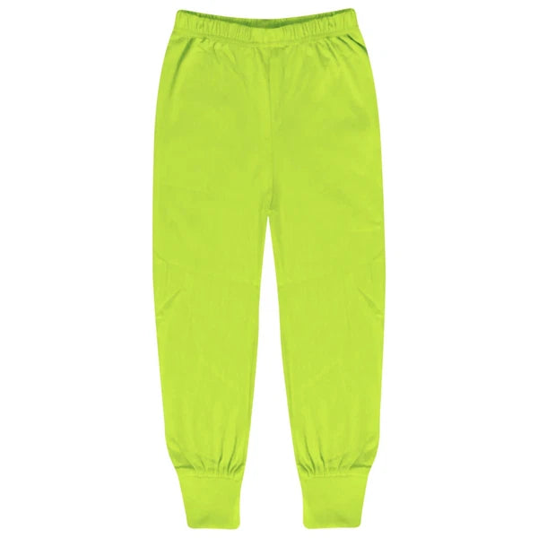 Kids Boys Girls Contrast Color Pjs Plain Stylish Pyjamas Set New Age 2-13 Years