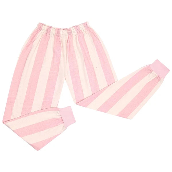 Kids Girls Pyjamas Sing Along Contrast Top Bottom Baby Pink Sleepwear Set 2-13Yr