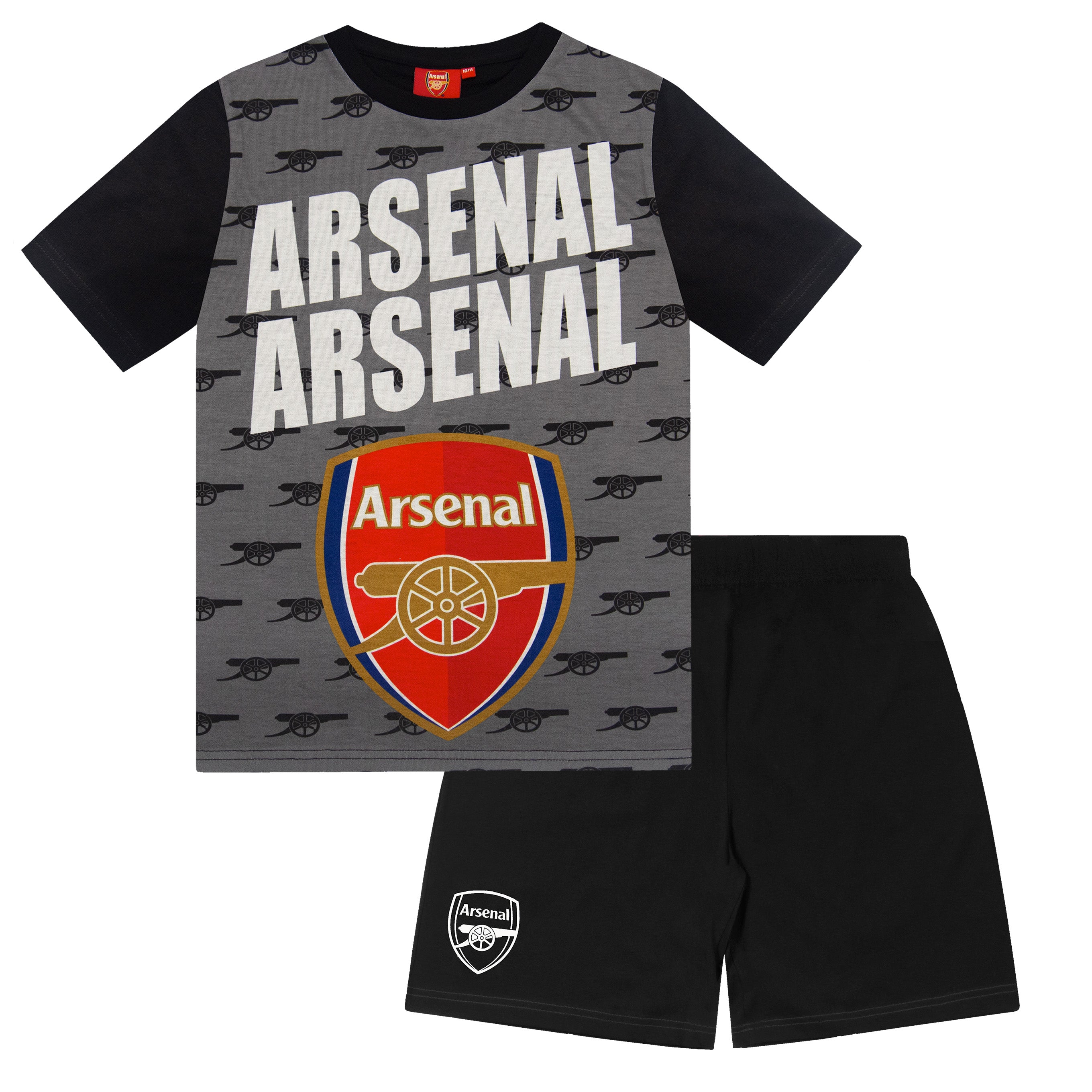 Arsenal FC Boys Pyjamas Short Toddler Kids OFFICIAL Football Gift