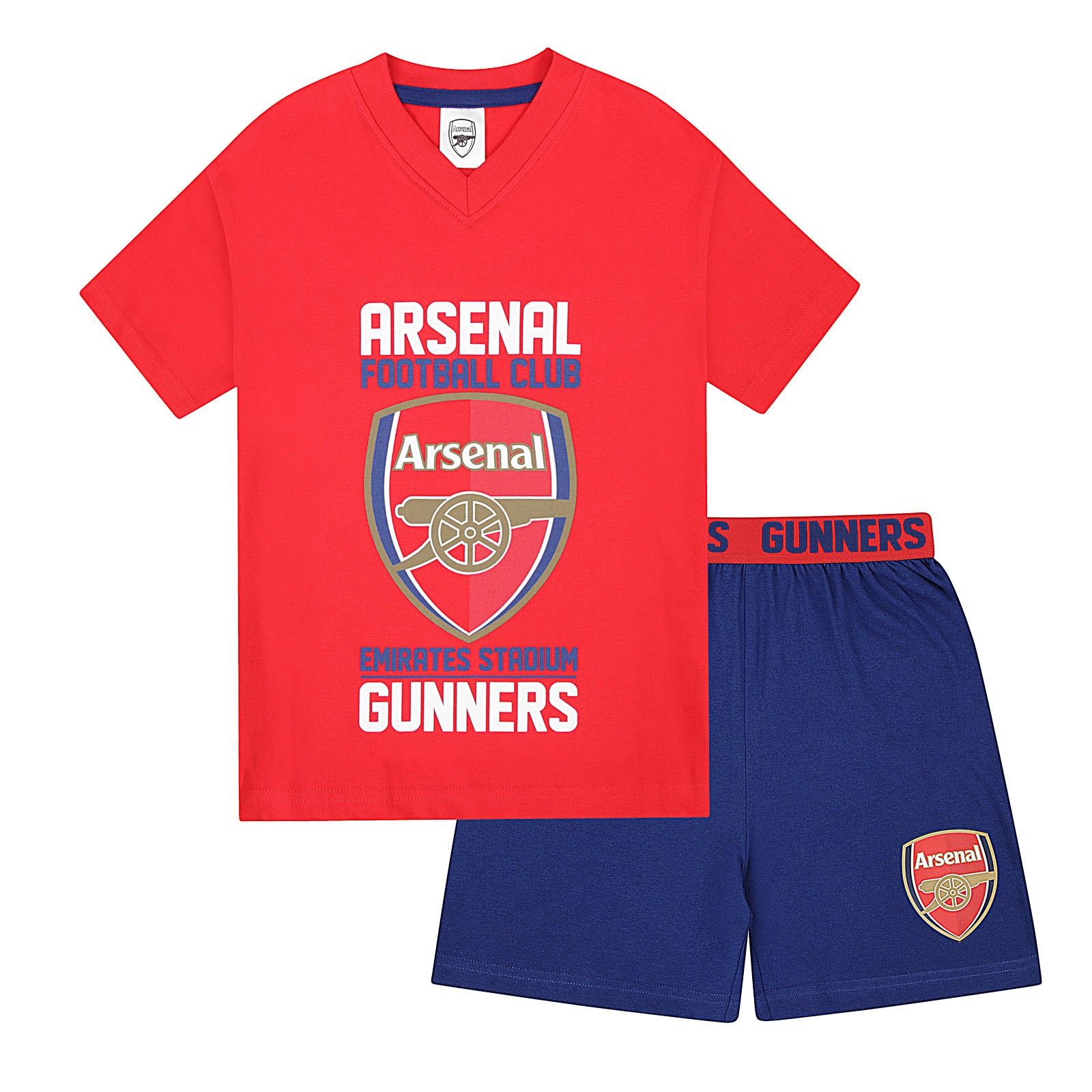 Arsenal FC Boys Pyjamas Short Toddler Kids OFFICIAL Football Gift