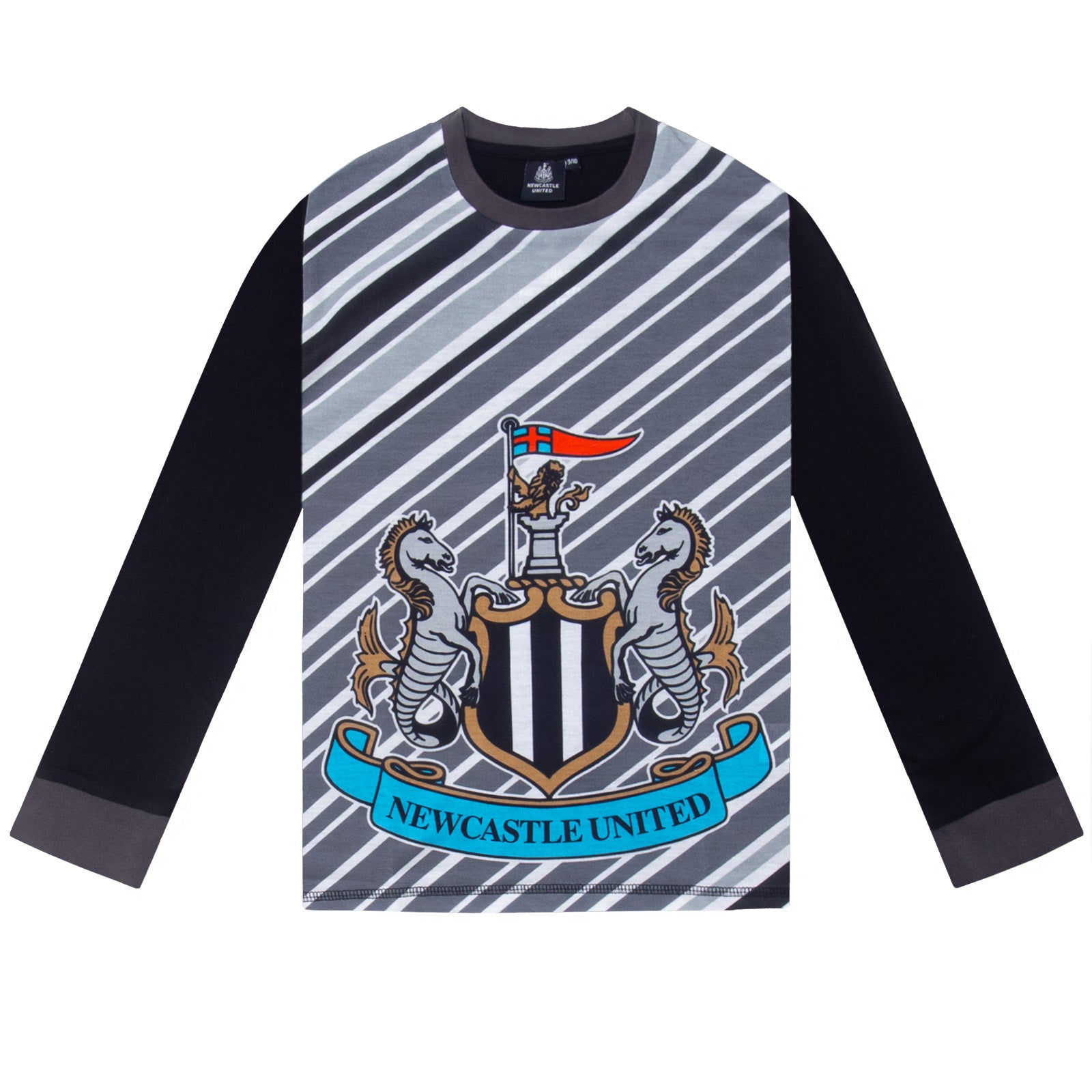 Newcastle United Boys Pyjamas Long Sublimation Kids OFFICIAL Football Gift