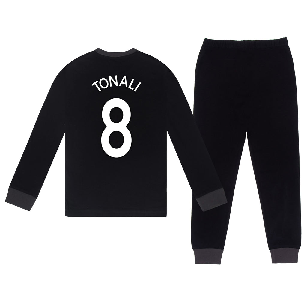 Newcastle United Boys Pyjamas Long Sublimation Kids OFFICIAL Football Gift