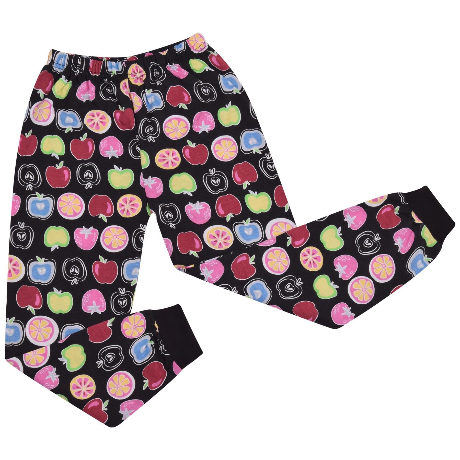 Kids Girls Boys Fruit Print Pyjamas Children PJs 2 Piece Cotton Set Nightwear