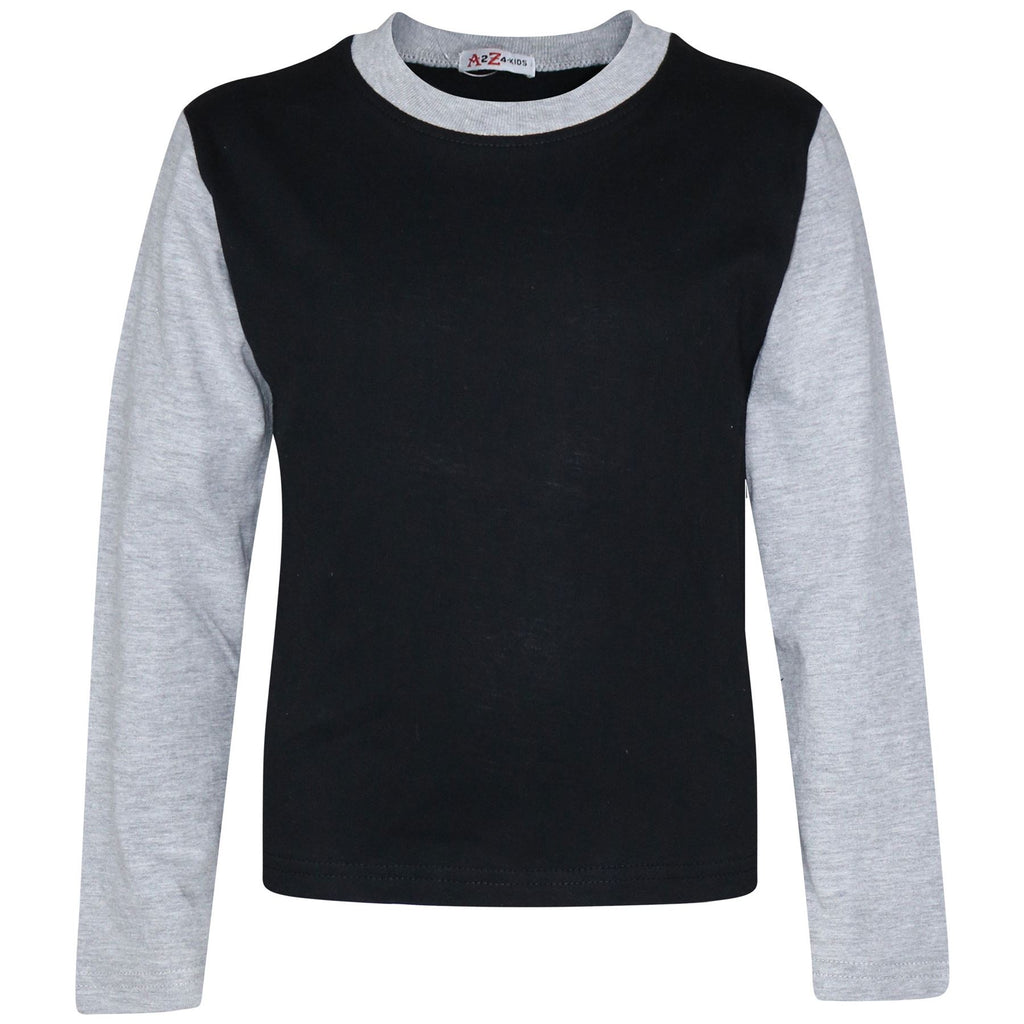 A2Z 4 Kids Girls Boys Plain Stylish Contrast Color Pyjamas Set Age 2-13 Years