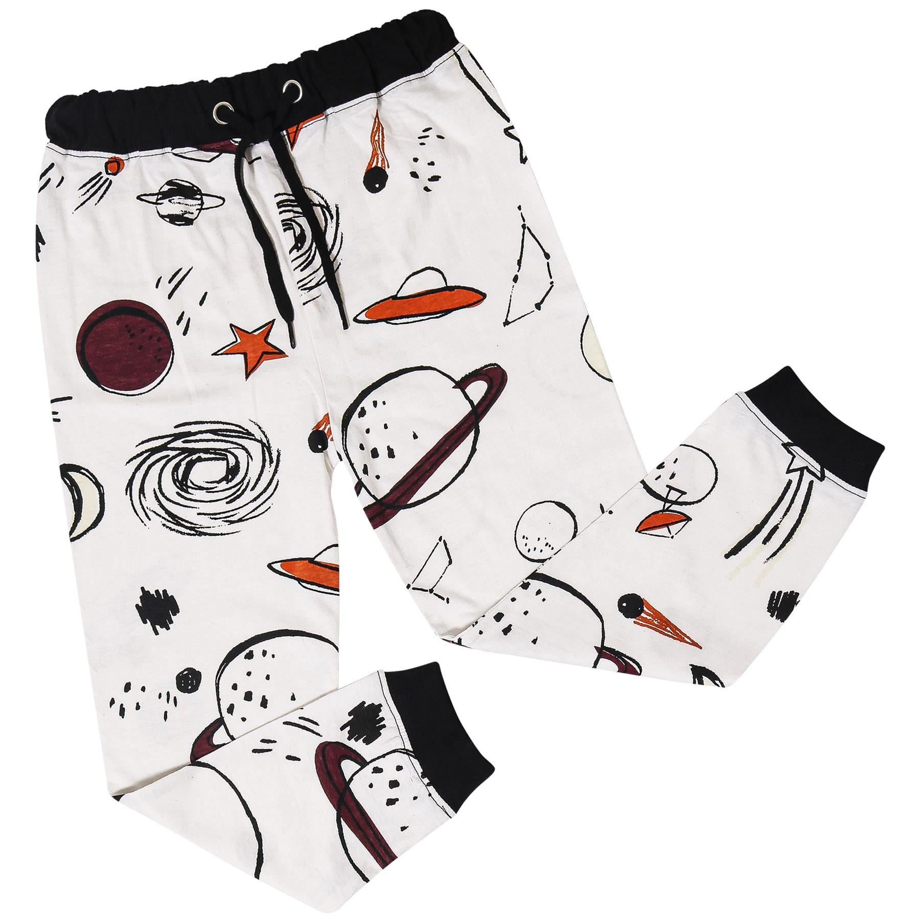 Kids Boys Rocket Spaceship Blast Off Pyjamas Children PJs 2 Piece Sleepwear Set