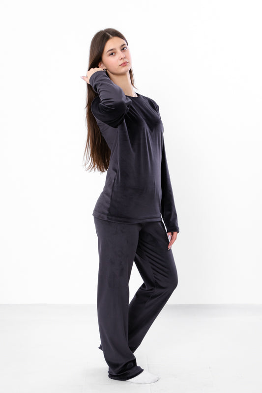 Girls’ Velour Pajama Set – Warm Plush & Elegant Design, Winter,  Nosi svoe 63...