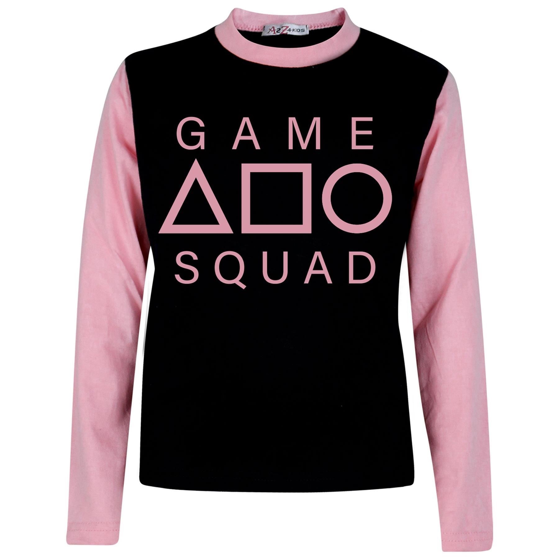 Kids Boys Girls Game Squad Cosplay Pyjamas Baby Pink Sleepwear Children PJs Set