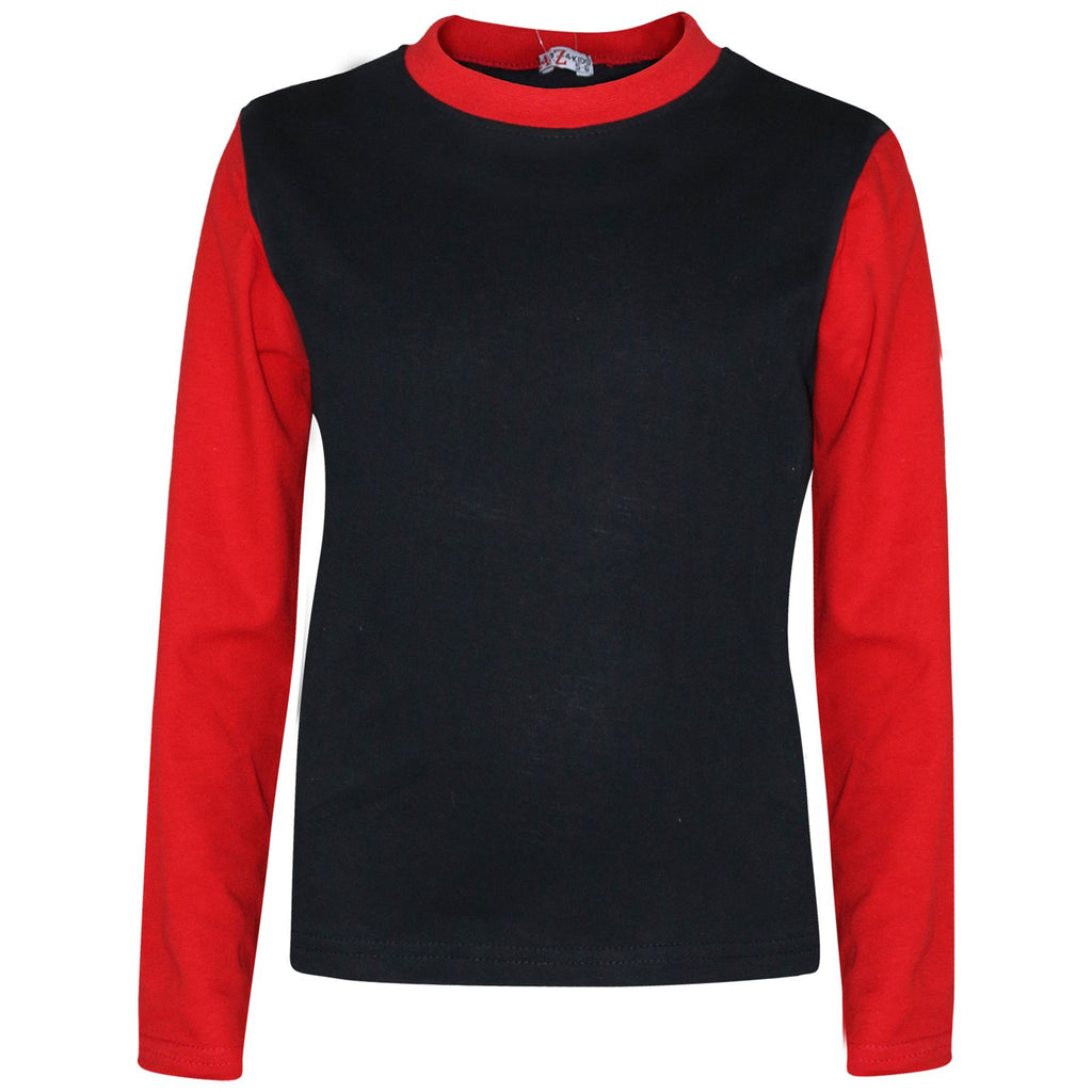 A2Z 4 Kids Girls Boys Plain Stylish Contrast Color Pyjamas Set Age 2-13 Years