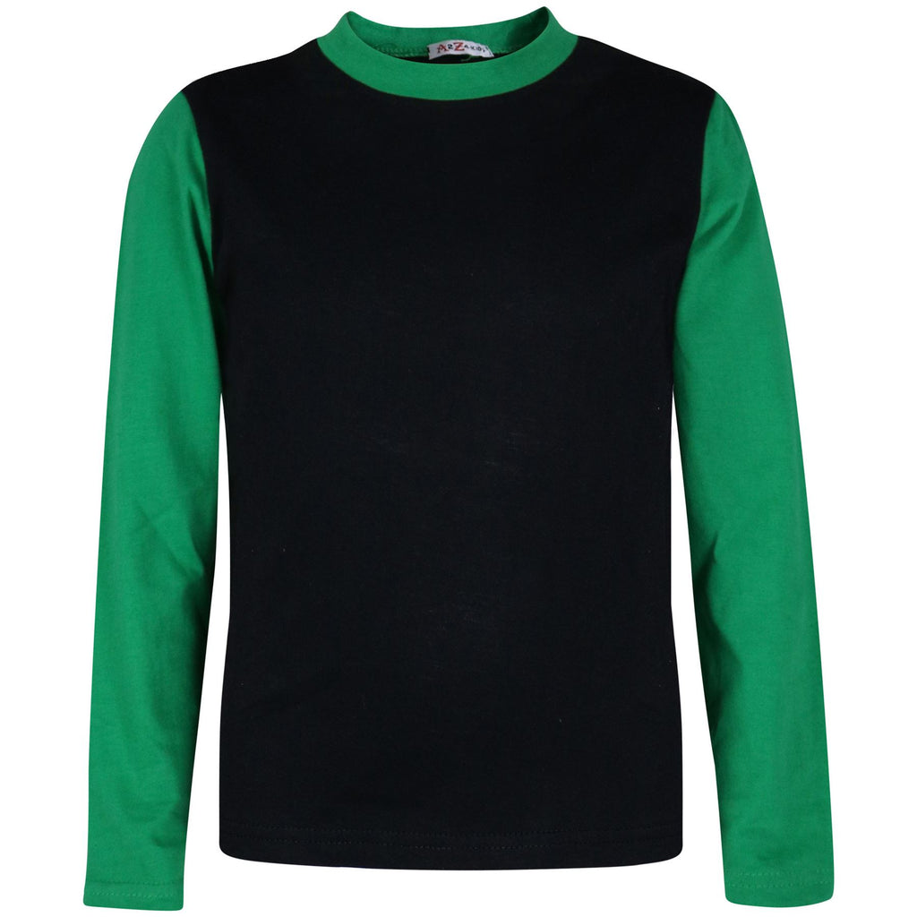 A2Z 4 Kids Girls Boys Plain Stylish Contrast Color Pyjamas Set Age 2-13 Years