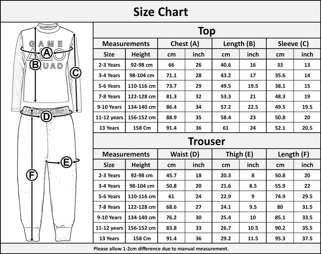 Kids Boys Girls Game Squad Cosplay Pyjamas Baby Pink Sleepwear Children PJs Set