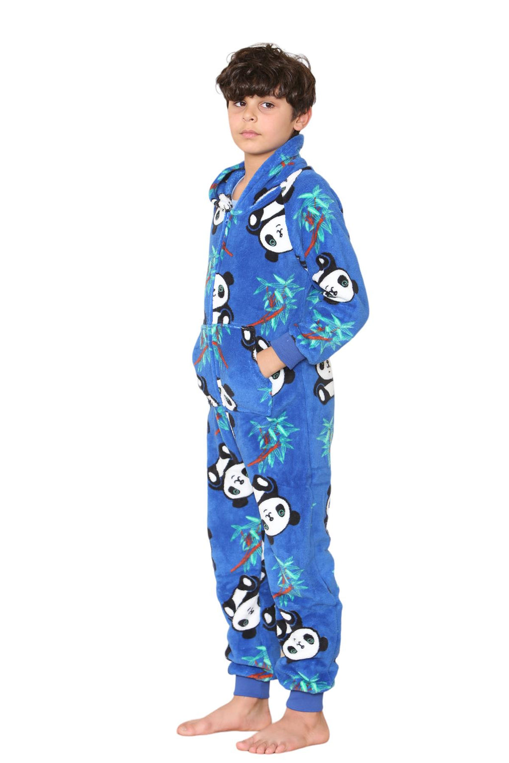 A2Z Onesie One Piece Pyjama Set Panda Print for Boys and Girls Childrens