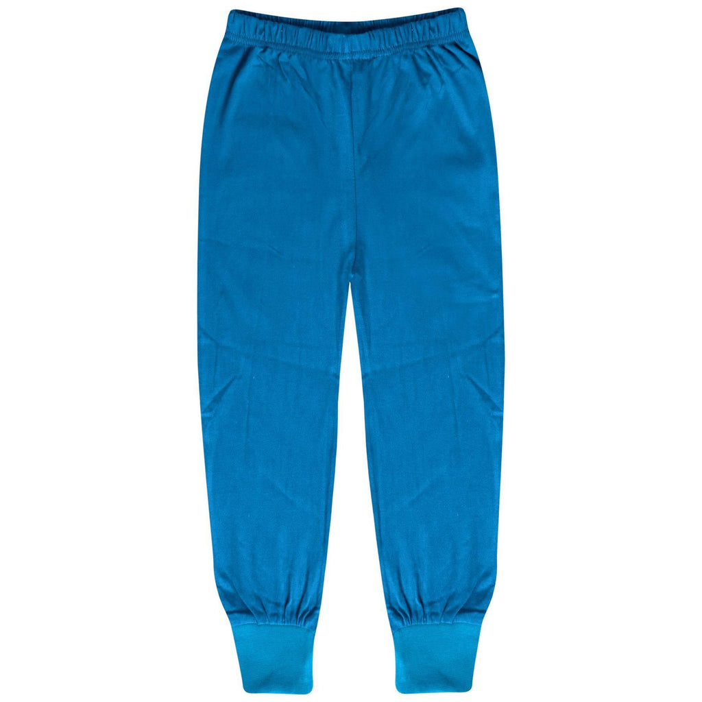 Kids Girls Boys Pjs Contrast Color Plain Stylish Pyjamas Set New Age 2-13 Years