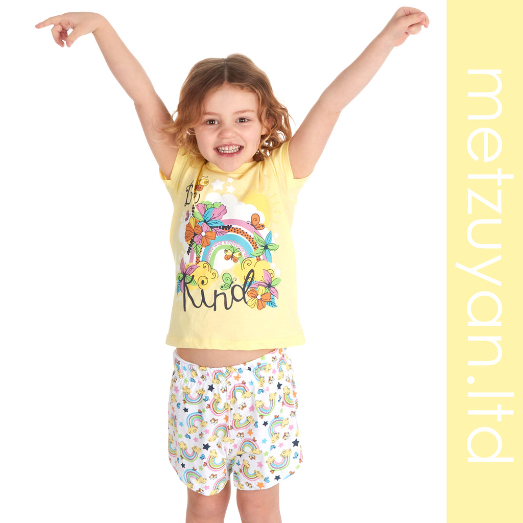 Kids Girls Pyjamas Short 100% Cotton 2-3 3-4 4-5 5-6 7-8 9-10 11-12 13 Years UK