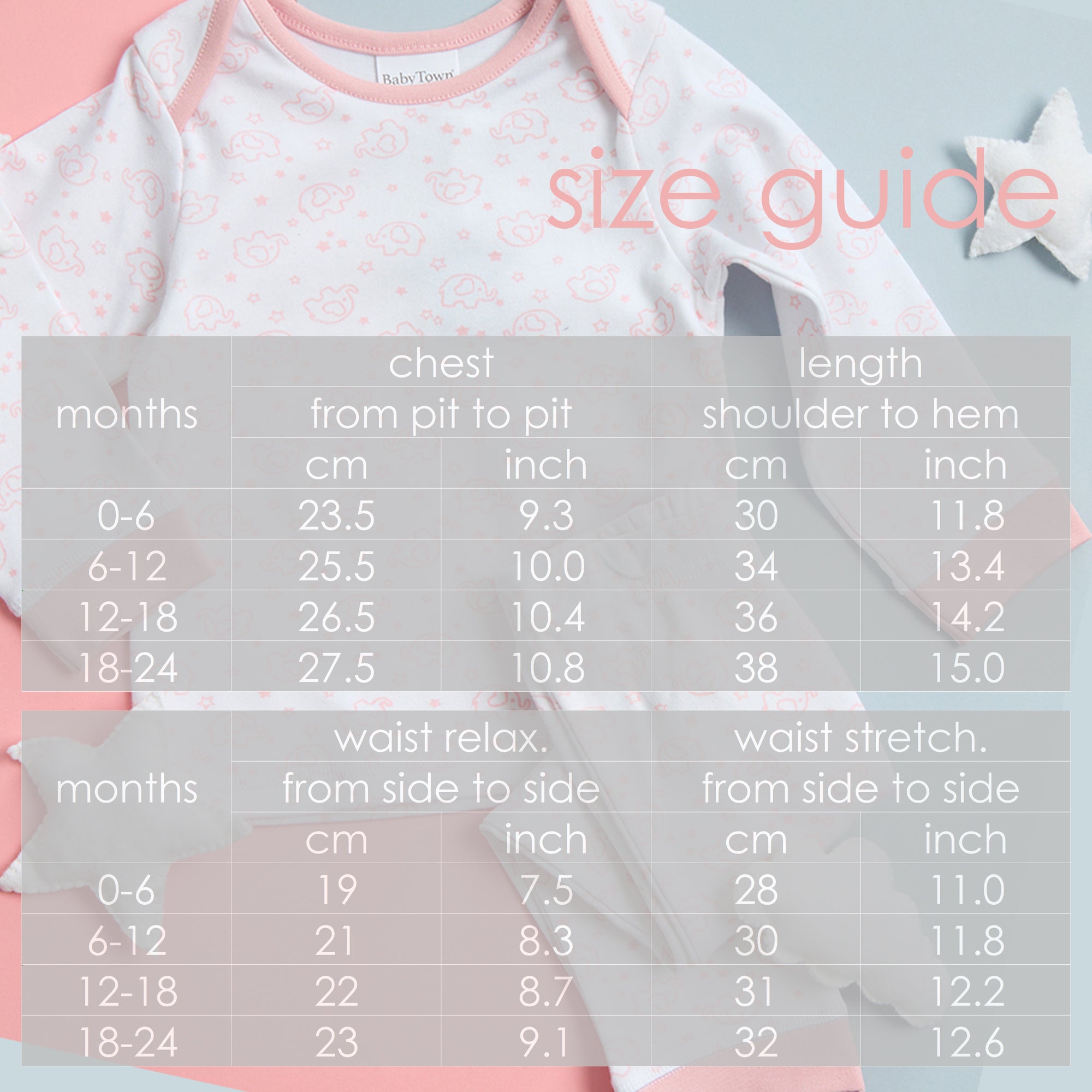 Baby Pyjamas 0-6 6-12 12-18 18-24 Months 2 Piece Pyjama Set 100% Cotton Long UK