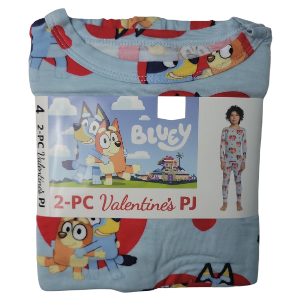 Character Kids 2-Piece Valentines Day Long Sleeve Pajama's