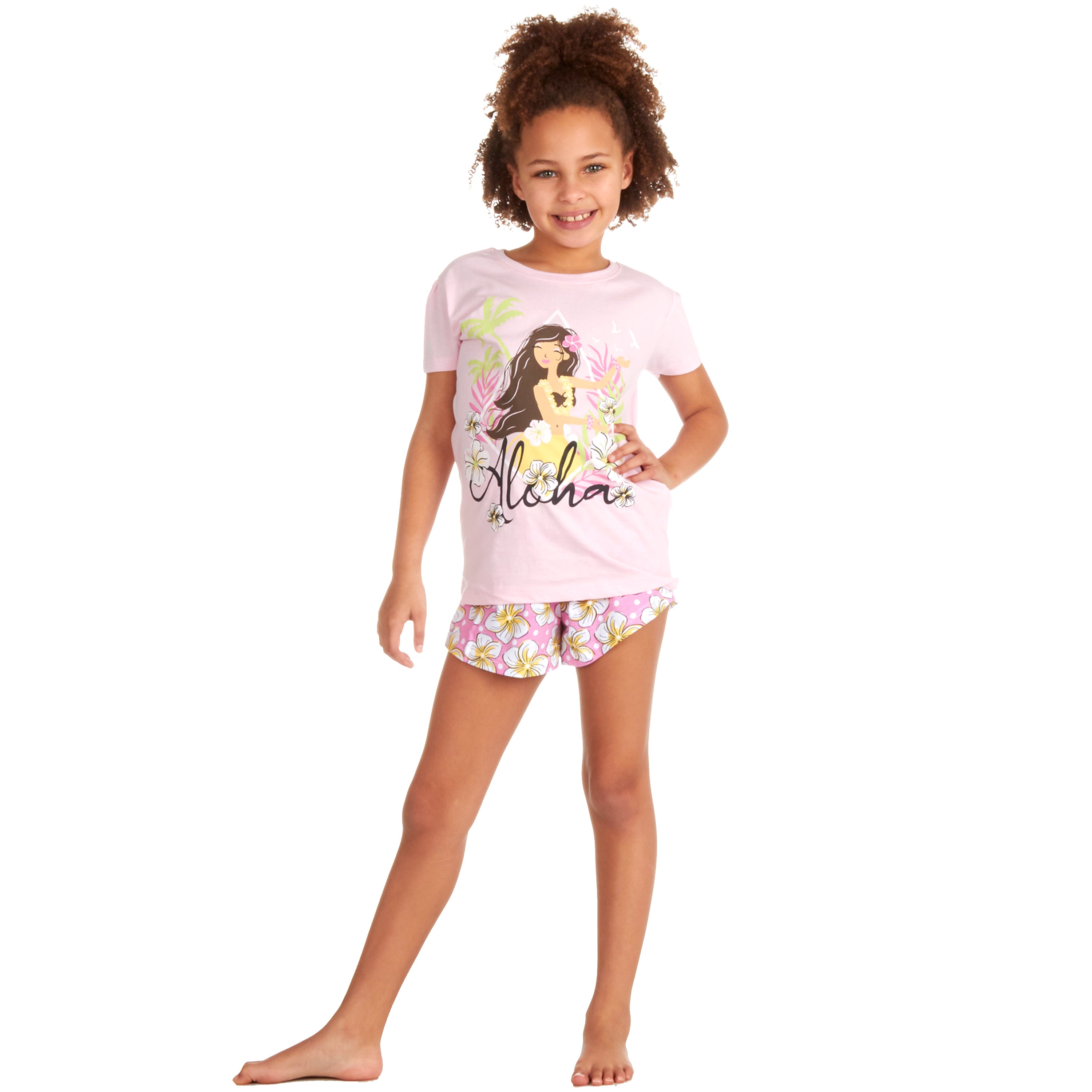 Kids Girls Pyjamas Short 100% Cotton 2-3 3-4 4-5 5-6 7-8 9-10 11-12 13 Years UK