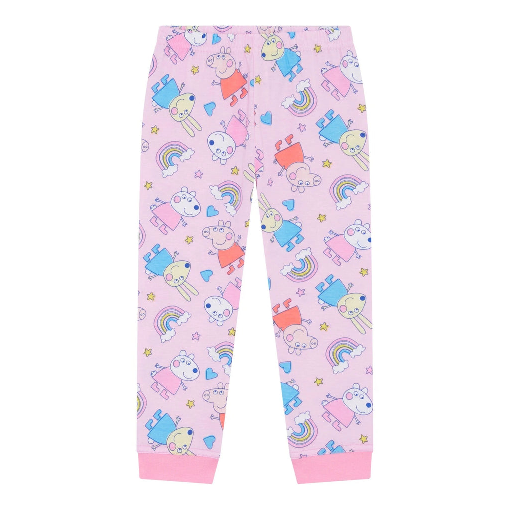 Girls Peppa Pig Toddler / Younger Pyjama Set Pink Size 18m- 5 Years Long Sleeved
