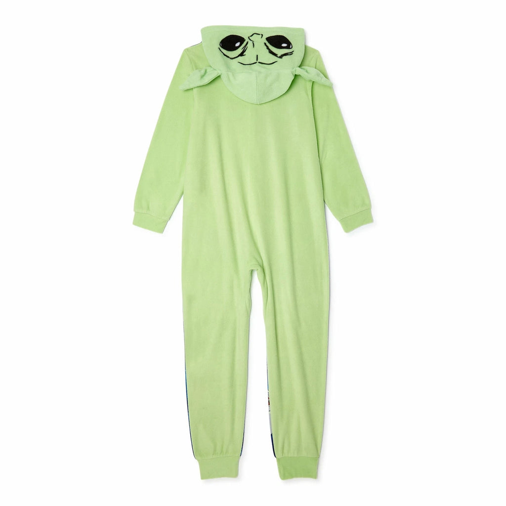 Licensed Boy's One-Piece Full-Zip Hooded Blanket Pajama Sleepwear Sleeper: 4-16