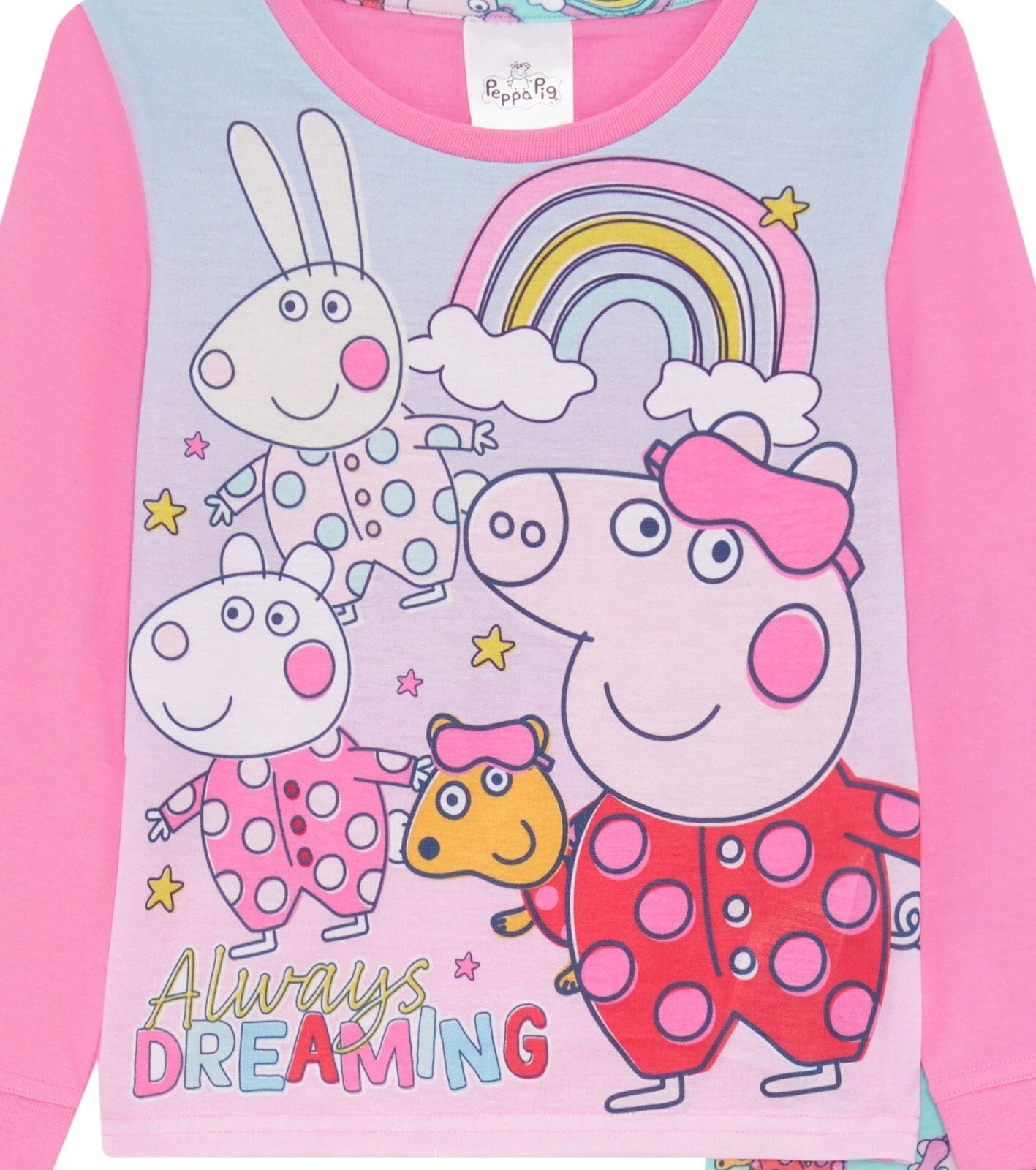Girls Peppa Pig Toddler / Younger Pyjama Set Pink Size 18m- 5 Years Long Sleeved