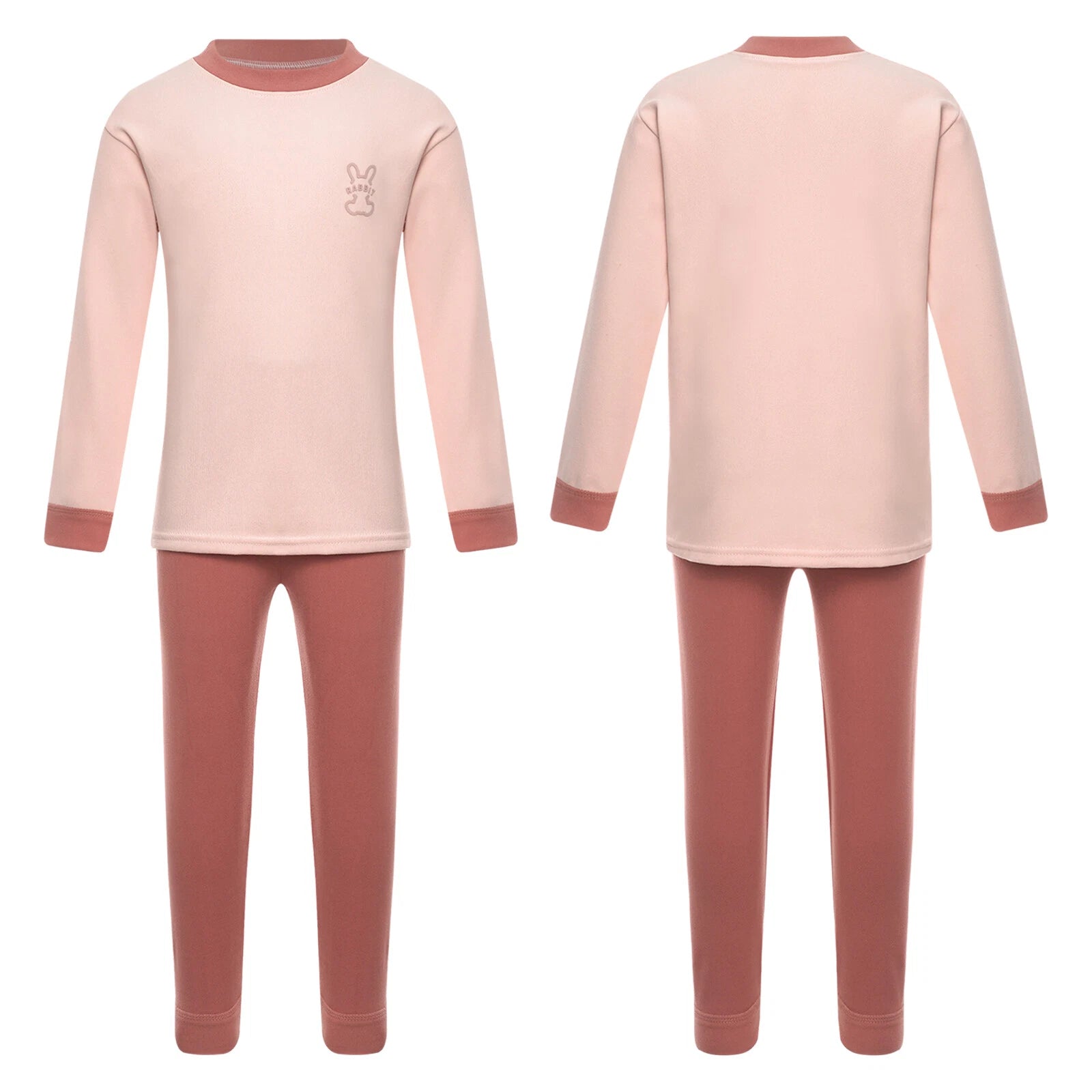 Kids Loungewear Crewneck Sleepwear Tops Pajama Set Casual Underwear T-shirt