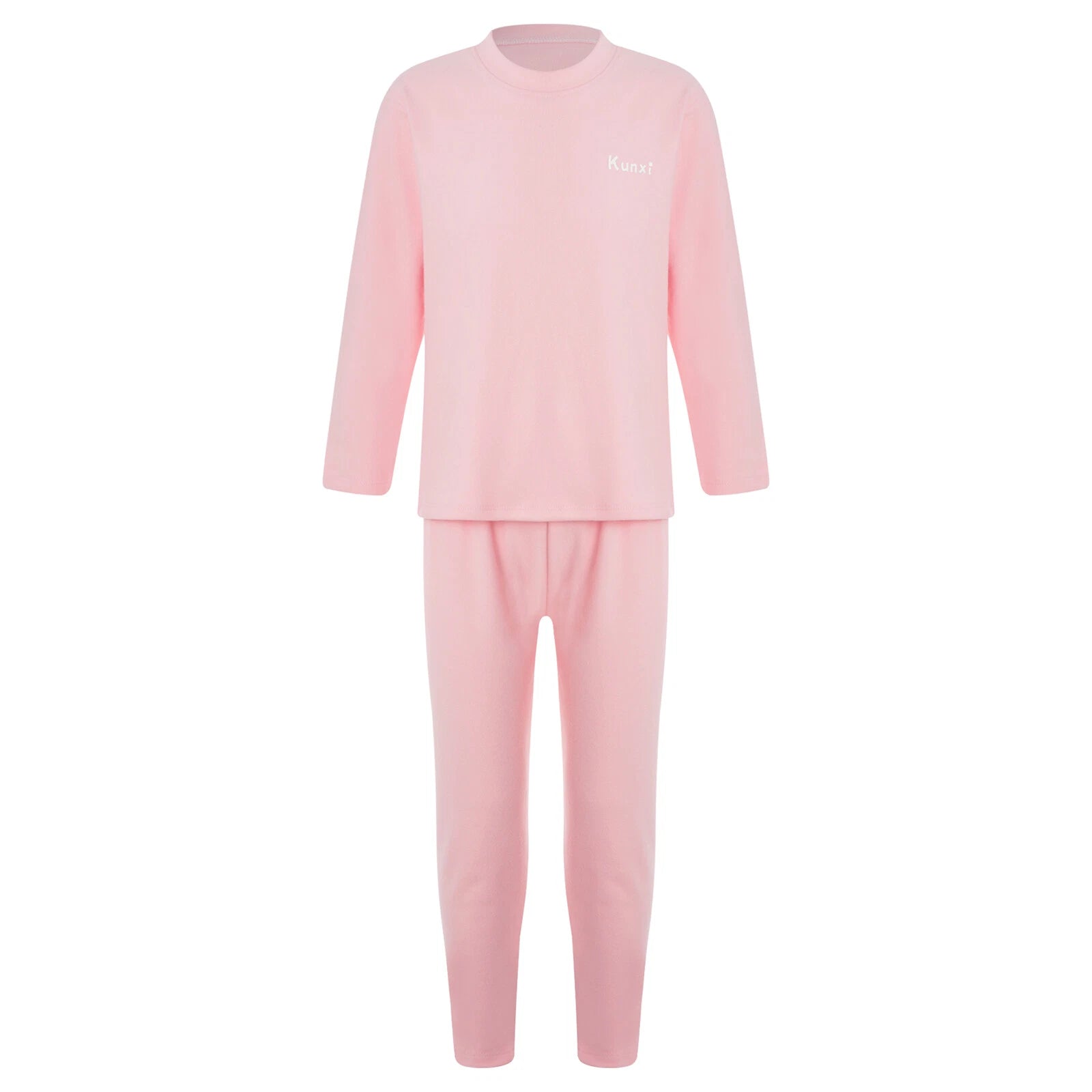 Kids Boys Girls Tees Elastic Top Pajamas Sleepwear Letter Print Set Thermal