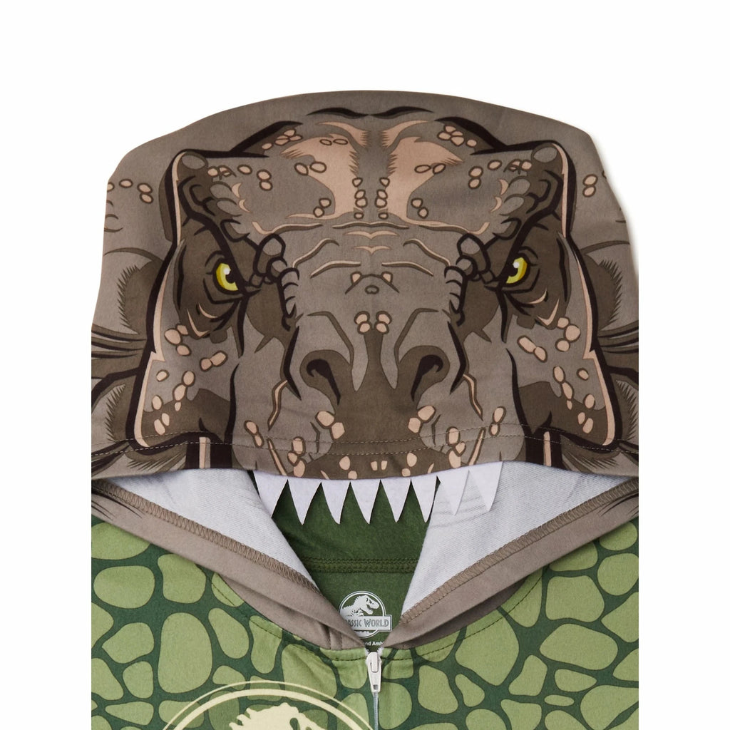 Licensed Boy's One-Piece Full-Zip Hooded Blanket Pajama Sleepwear Sleeper: 4-16