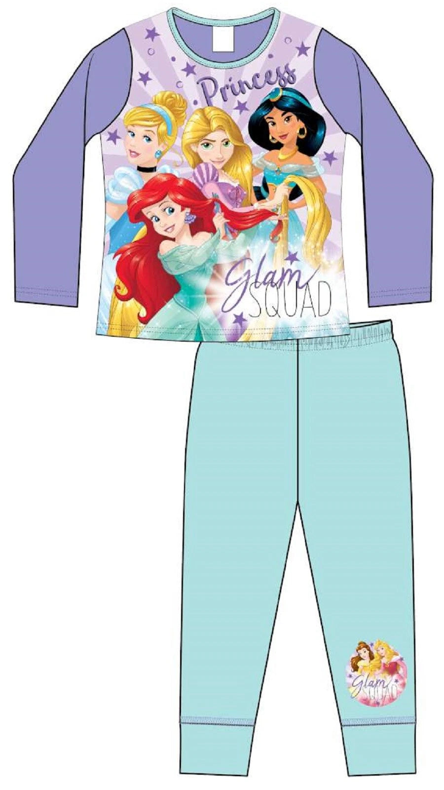 DISNEY PRINCESS Girls Pyjamas /Princess PJs in a Choice of 3 Styles 4-10 years