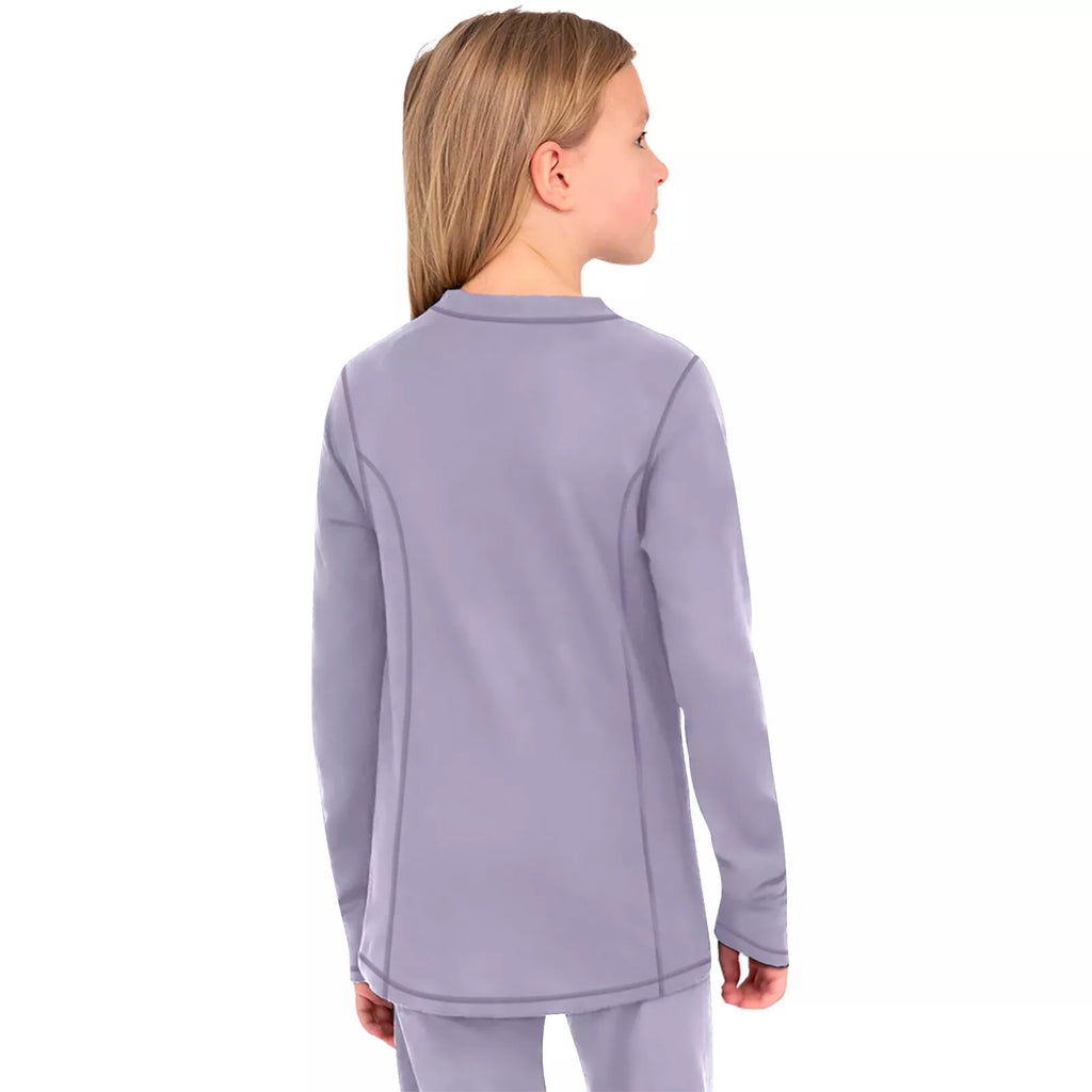 Kids Thermal Underwear Set Soft Fleece Lined Long Johns Warm Baselayer For Ski