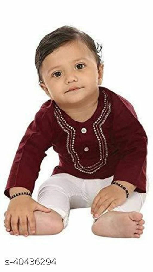 Traditional Latest Kids Boys Cotton Kurta and Pyjama Set Freeshipping World Wide