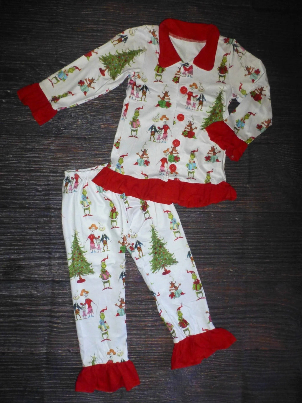 NEW Boutique Grinch Stole Christmas Girls Boys Pajamas