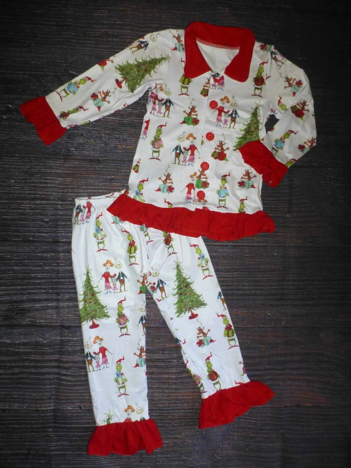 NEW Boutique Grinch Stole Christmas Girls Boys Pajamas