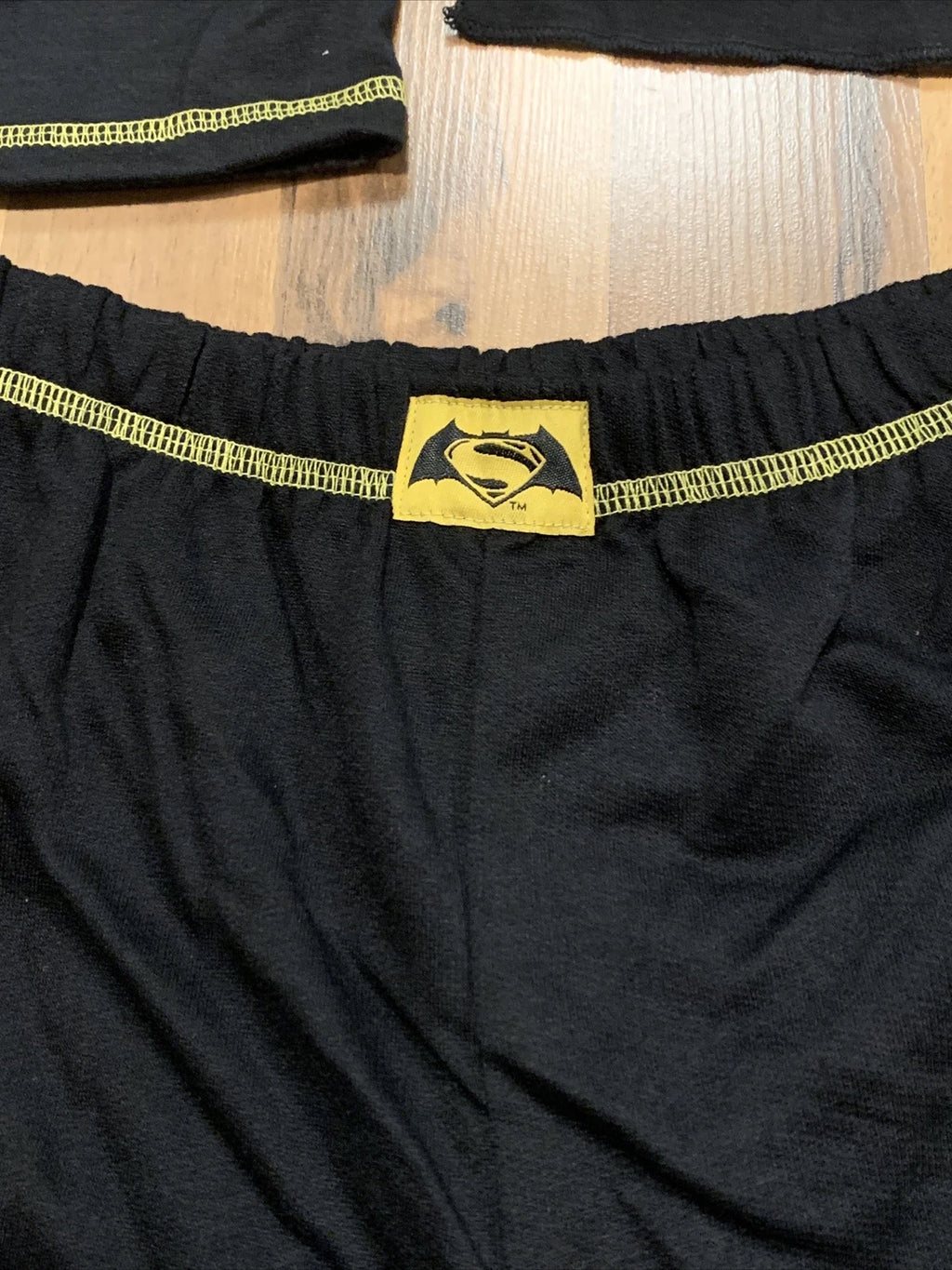 DC Comics Batman (Sz 7) Boys Character 3pc (Shirt, Pant, Cape) PJ Pajama Set