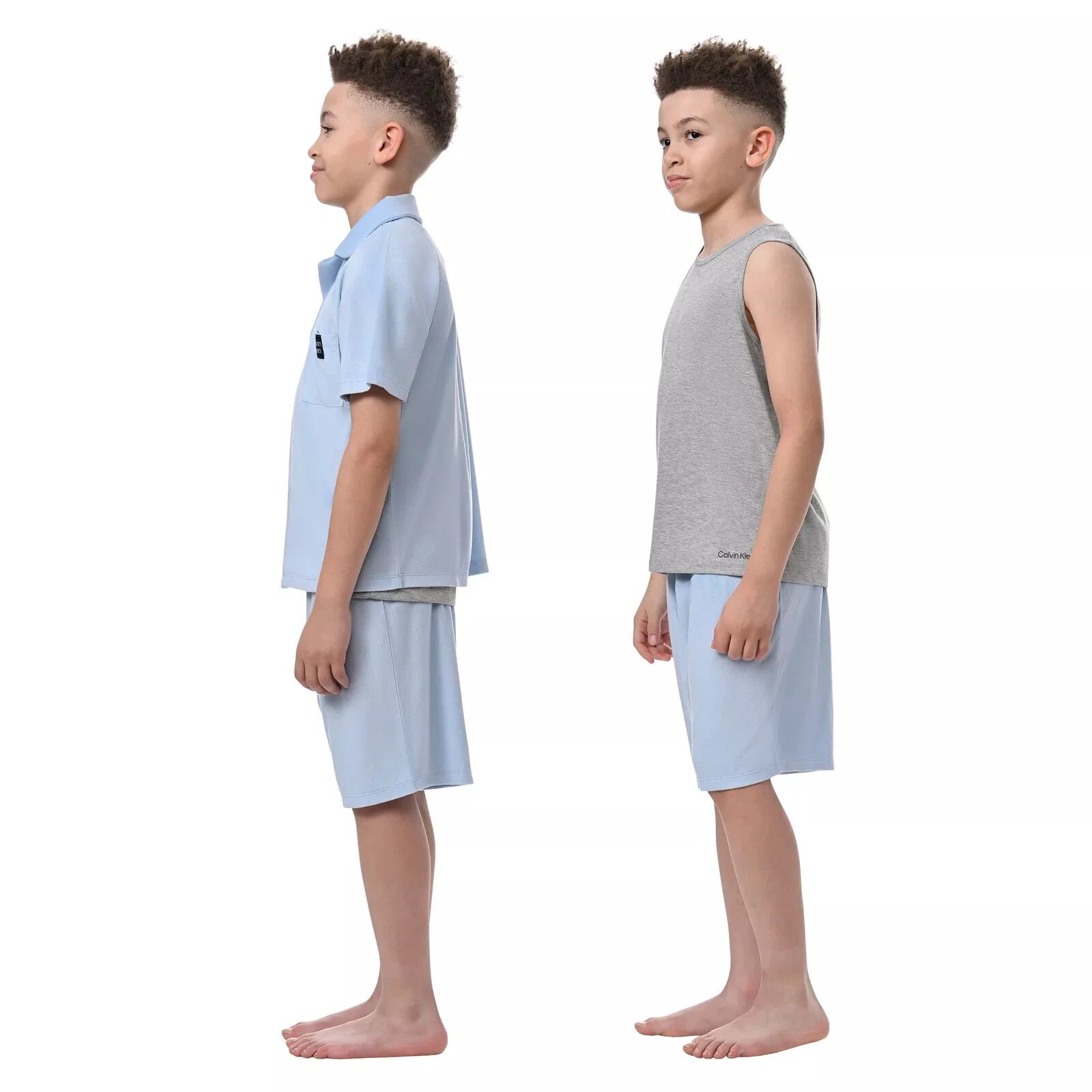 Calvin Klein Ck Youth 3 Piece Sleepwear Pajama SET Blue Green Pink BOY GIRLS NEW