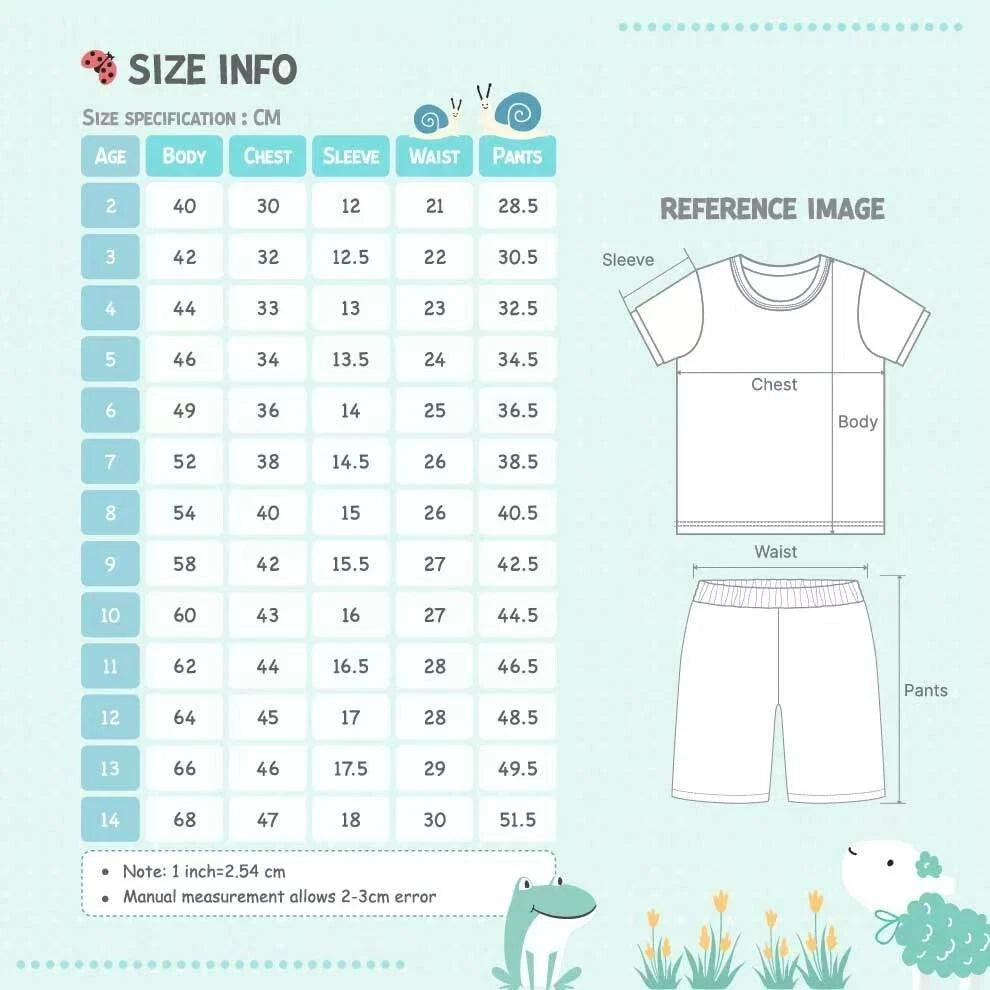 4-10-year-old Astro bot boys' sleepwear set with short sleeved Tshirt and shorts