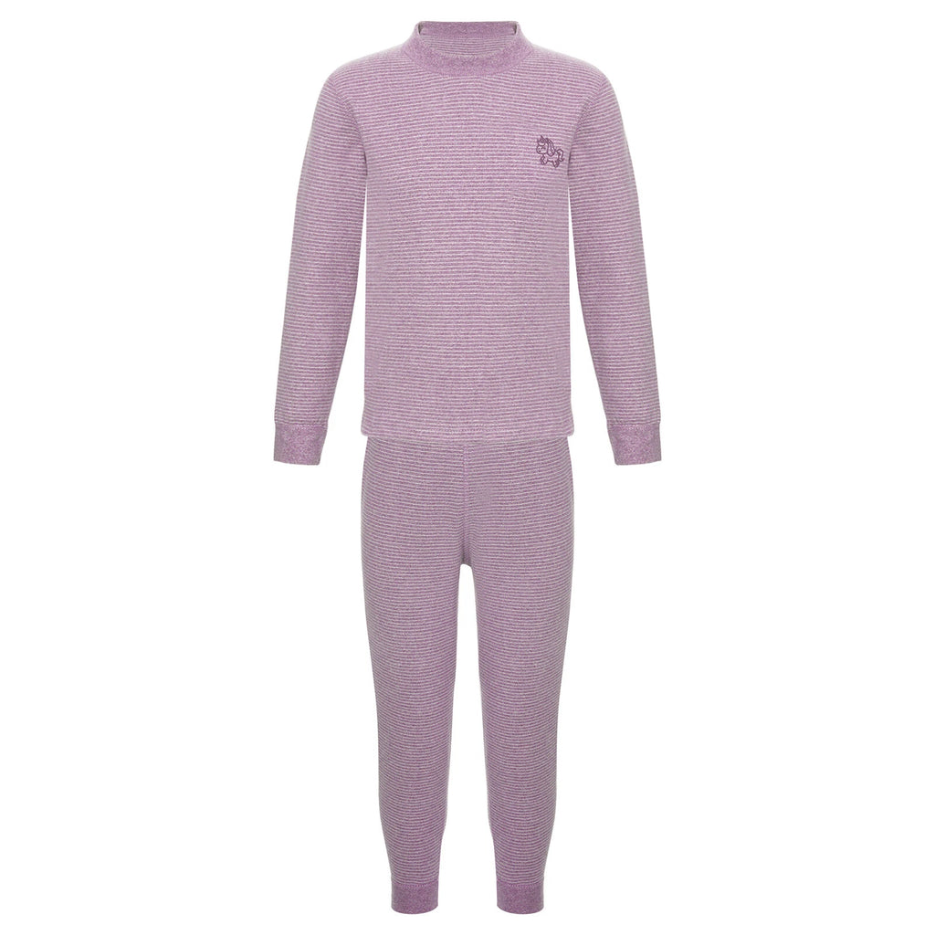 Kids Boys Girls Underwear T-shirt Pajama Set With Pants Nightwear Winter Tops