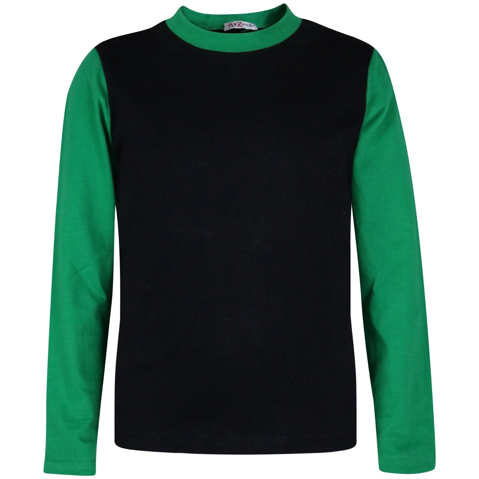 Kids Boys Girls Contrast Color Pjs Plain Stylish Pyjamas Set New Age 2-13 Years