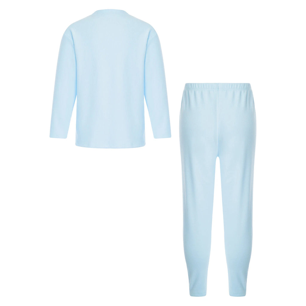 Kids Boys Girls Tees Elastic Top Pajamas Sleepwear Letter Print Set Thermal